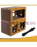 Драскалка за котки легло с играчки двуетажна къща легло